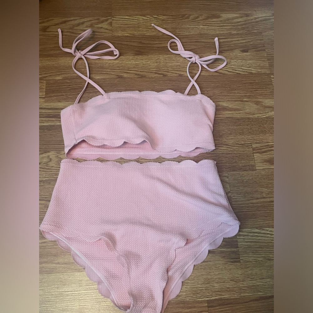 Large Romwe pink bathing suit.